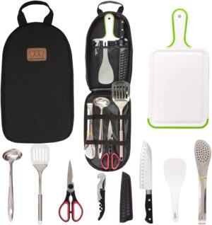 Camp Kitchen Utensil Organizer Travel Set