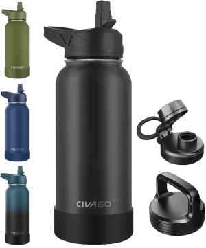 Insulated Water Bottle With Straw