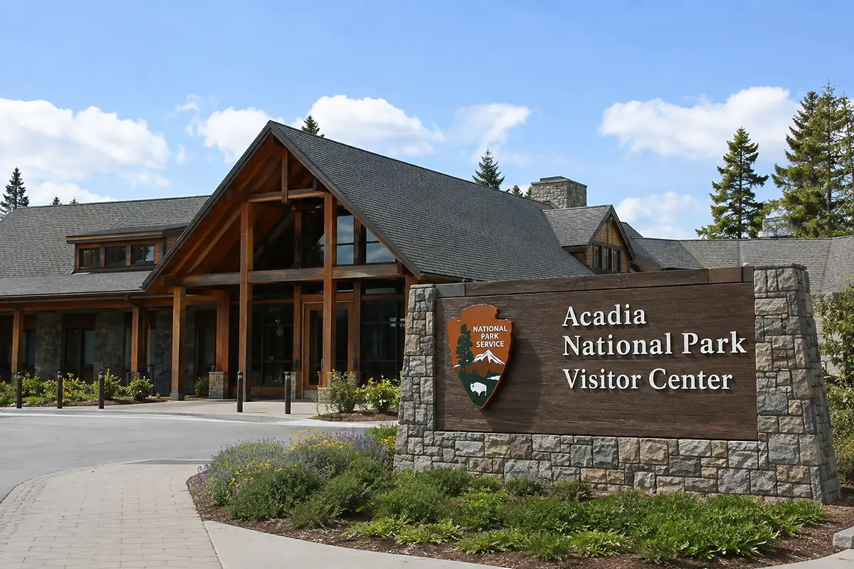 Visitor information facility in Acadia National Park